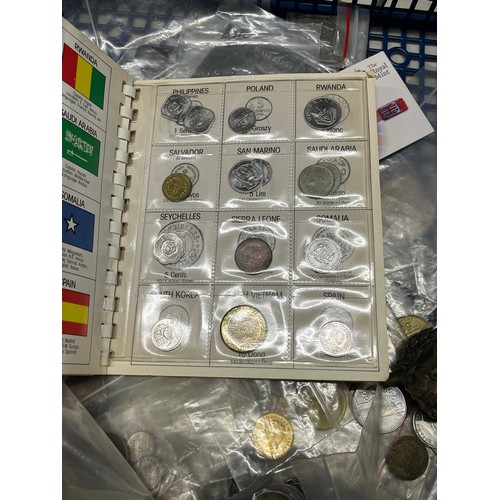 410 - Job lot of assorted all world coinage and commemorative coins