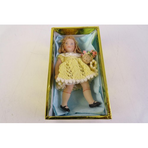 105 - Miniature victorian doll