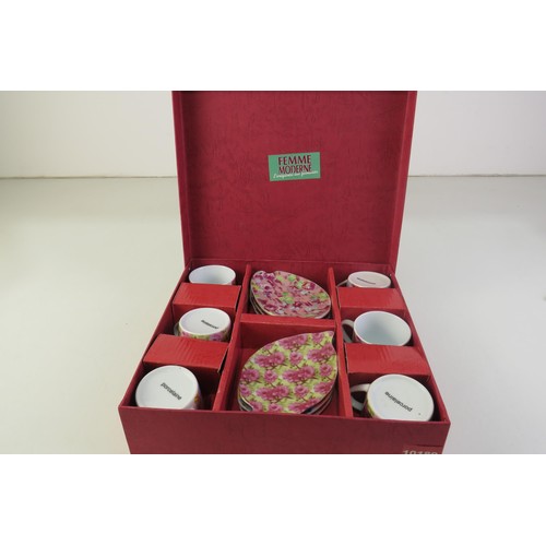 119 - Chinz coffee set boxed