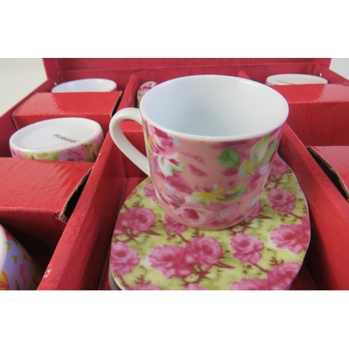 119 - Chinz coffee set boxed