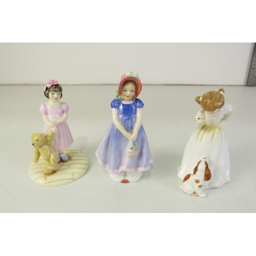 129 - Three doulton figurines