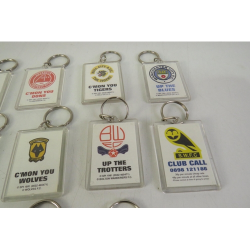 134 - Thirty football keyrings