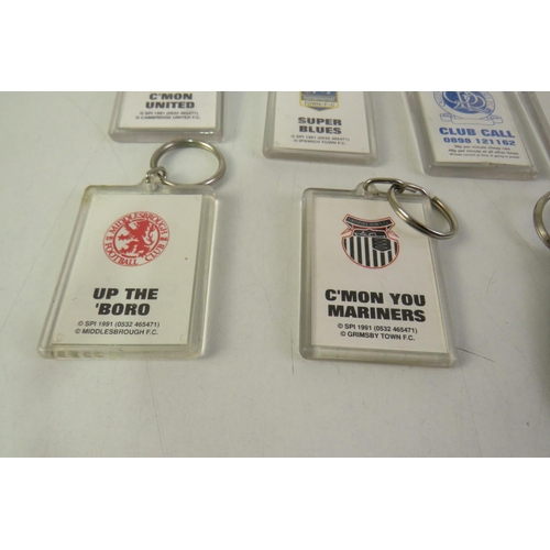 134 - Thirty football keyrings