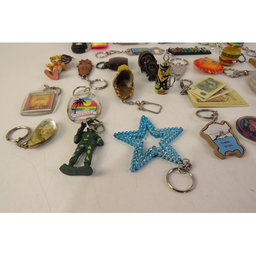 136 - Thirty novelty keyrings