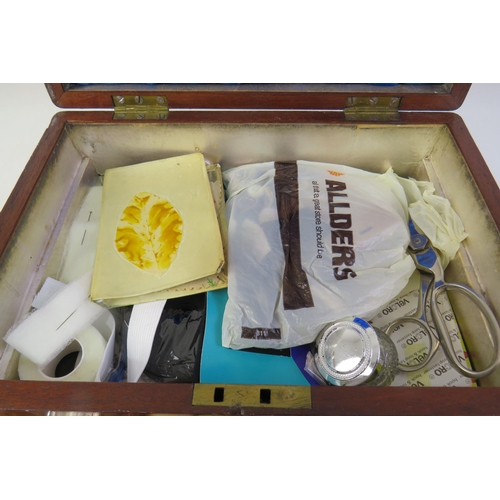 159 - Sewing box and contents