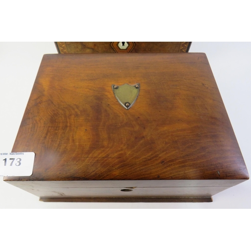 173 - Two Antique wooden boxes