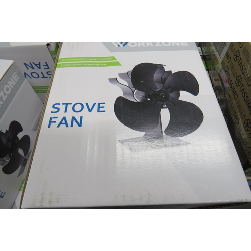 325 - Twelve new stove fans with heat powered thermoelectric module  (no running costs)