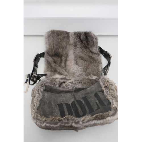 174 - Genuine Dolce & Gabbana fur bag