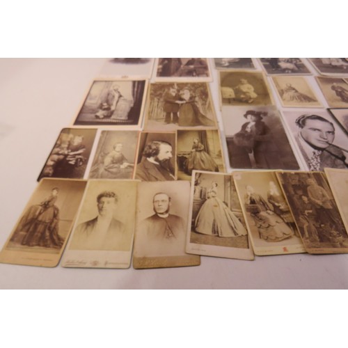 14 - Old vintage cabinet cards, postcards, CDV cards etc