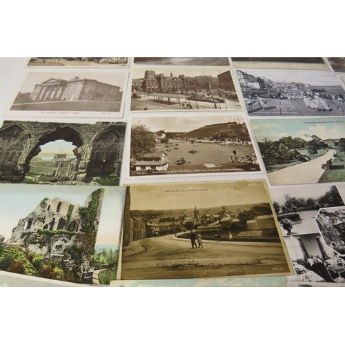 18 - Fifty old Yorkshire postcards, Leeds, Rotherham, Bradford, Scarborough etc