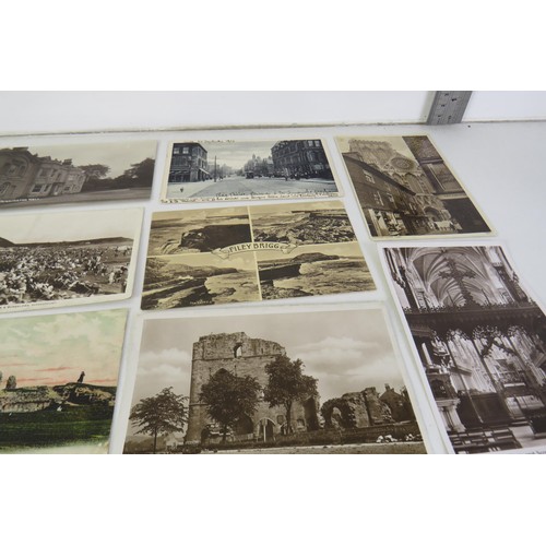 18 - Fifty old Yorkshire postcards, Leeds, Rotherham, Bradford, Scarborough etc