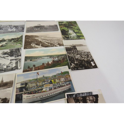 18 - Fifty old Yorkshire postcards, Leeds, Rotherham, Bradford, Scarborough etc