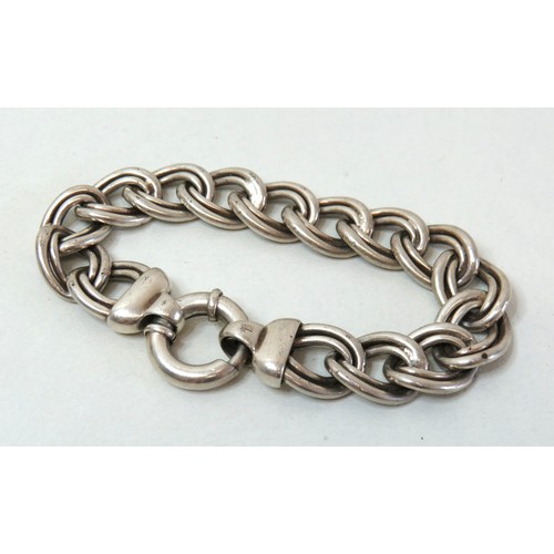 49 - 925 Sterling silver bracelet 28.7g