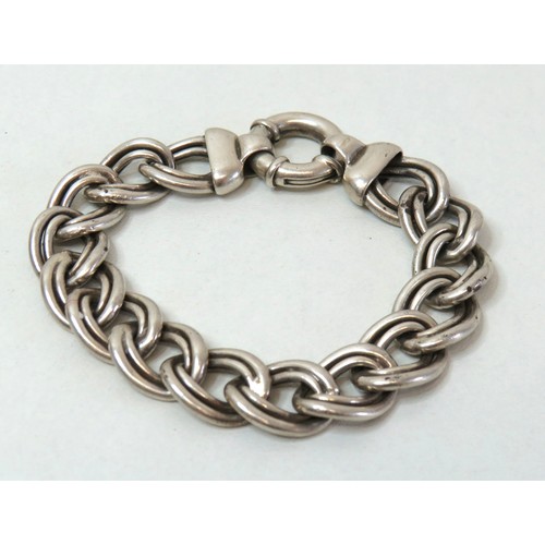 49 - 925 Sterling silver bracelet 28.7g