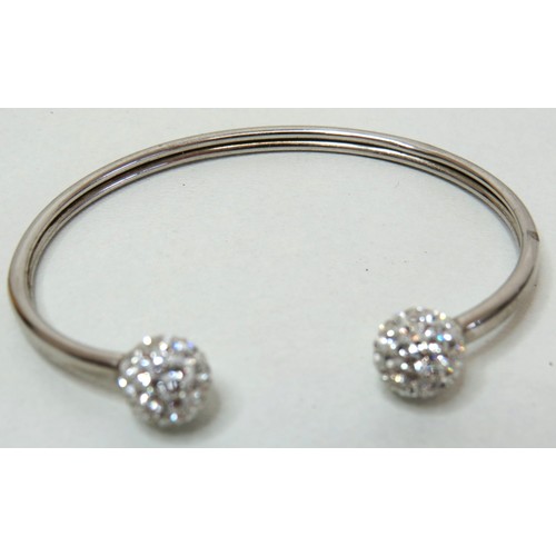 55 - Four 925 Silver bangles, total weight 37g