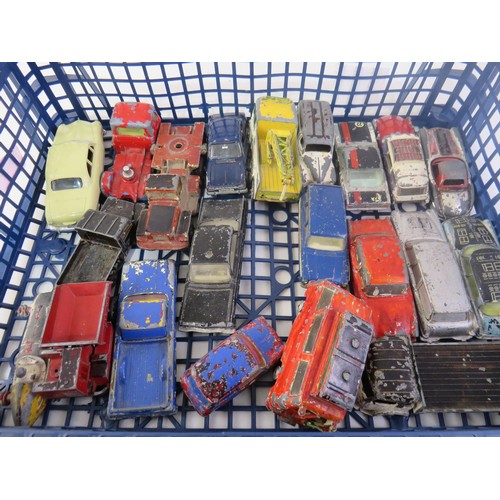 266 - Vintage playworn diecast includes Dinky & Corgi.