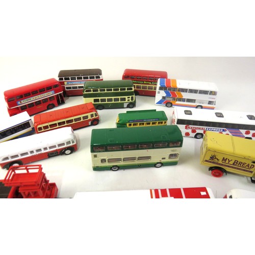 269 - Job lot of diecast buses and trams.