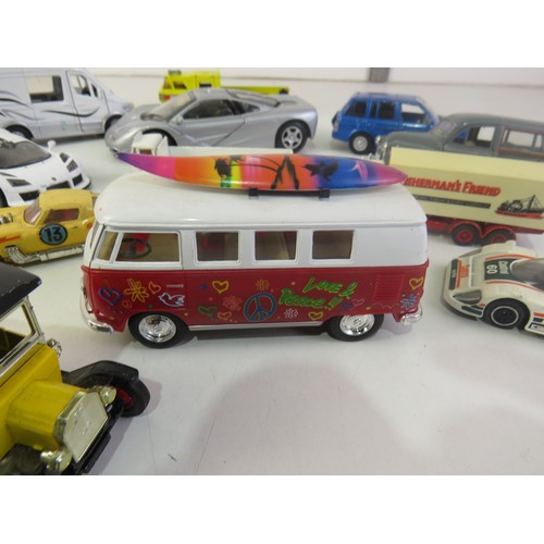 282 - Vintage playworn diecast includes Matchbox car transporter etc.