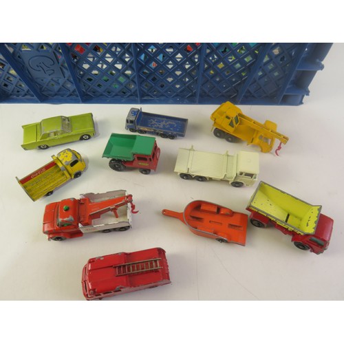 284 - Vintage playworn diecast includes Matchbox Lesney, Corgi etc.