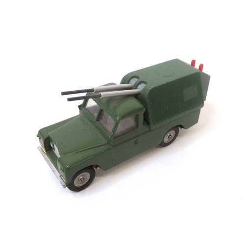 291 - 1960's Spot-On by Triang LWB Land Rover missile launcher - excellent condition.