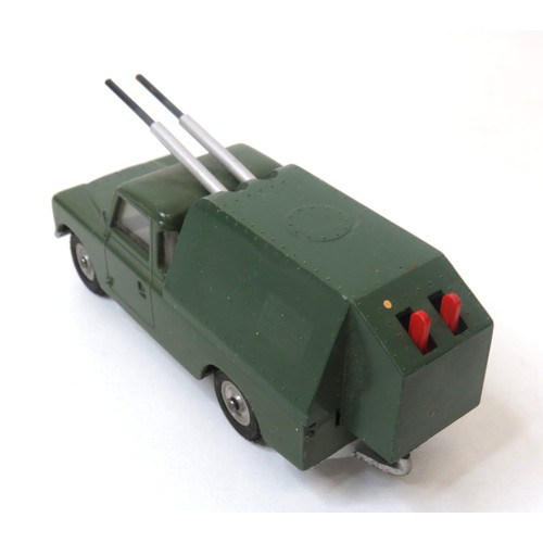 291 - 1960's Spot-On by Triang LWB Land Rover missile launcher - excellent condition.