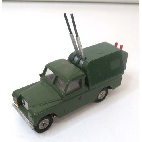 291 - 1960's Spot-On by Triang LWB Land Rover missile launcher - excellent condition.