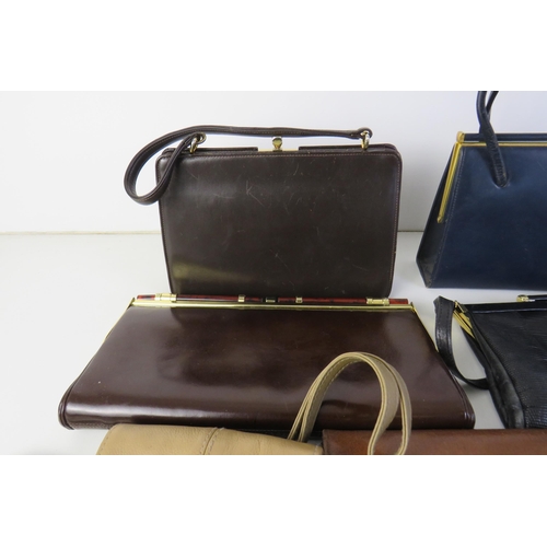 108 - Mixed vintage leather handbags