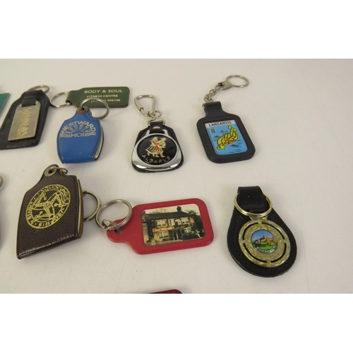 126 - Thirty various keyrings