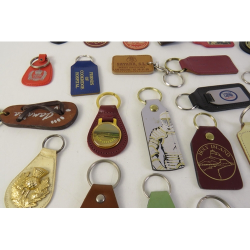 126 - Thirty various keyrings