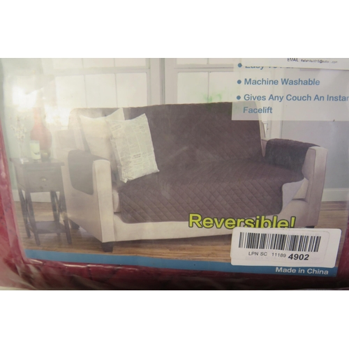 327 - Four reversible sofa covers