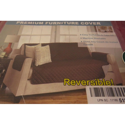 327 - Four reversible sofa covers