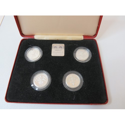 6 - Royal Mint 1984-1987 United Kingdom £1 Silver Proof collection.