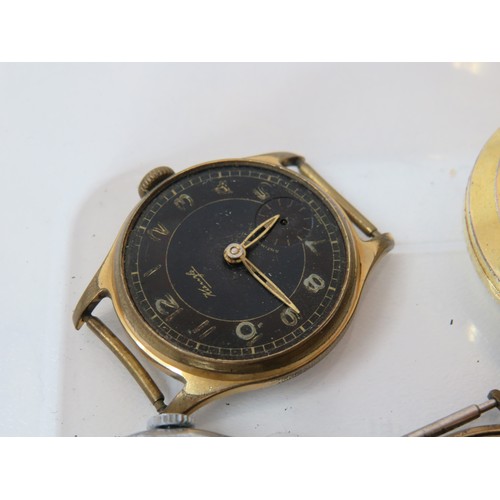 22 - Selection of vintage watches for spares/repairs includes ladies trench style.