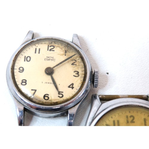 24 - Five vintage watches (no straps) includes Ladies Servus, Smiths Empire, Kelton etc.