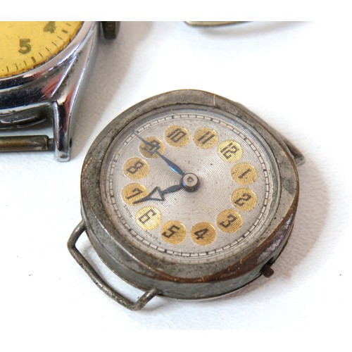 24 - Five vintage watches (no straps) includes Ladies Servus, Smiths Empire, Kelton etc.