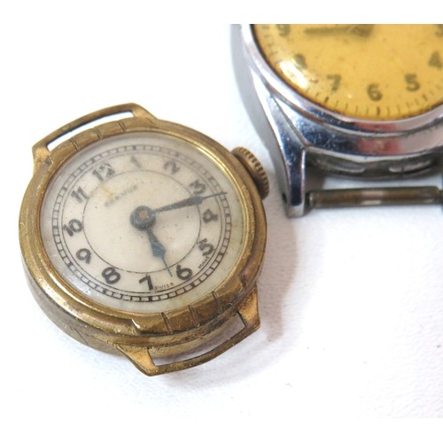 24 - Five vintage watches (no straps) includes Ladies Servus, Smiths Empire, Kelton etc.