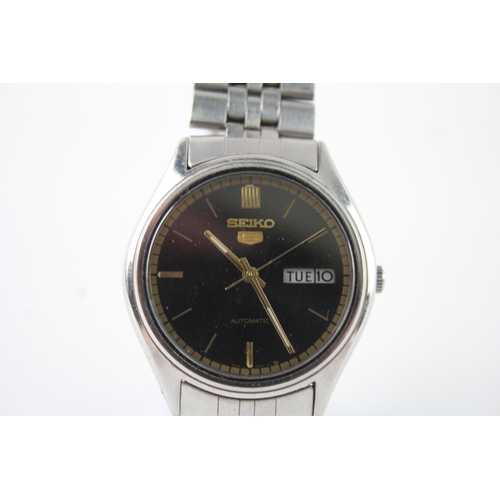 454 - Vintage Seiko 5 Stainless Steel Watch Automatic WORKING