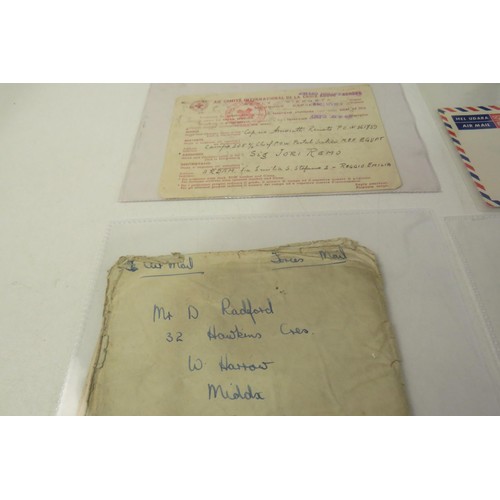 174 - WWII mail prisoners of war ID cards and letters