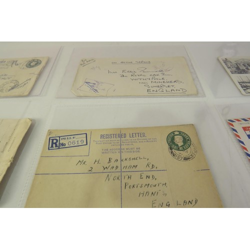 174 - WWII mail prisoners of war ID cards and letters