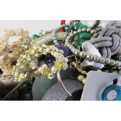 72 - 10kg bag of costume jewellery.