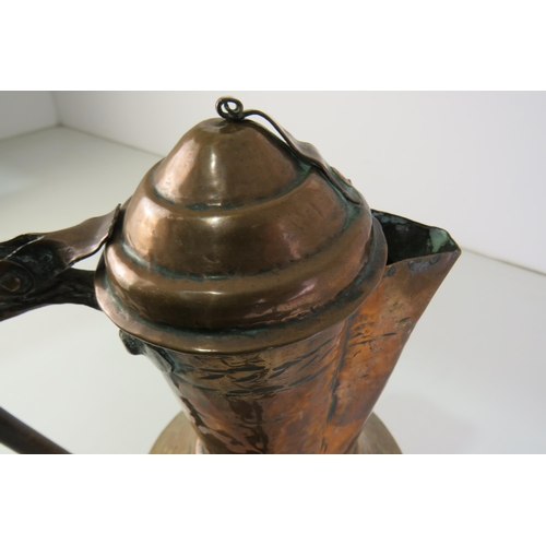 217 - Large vintage eastern copper water jug