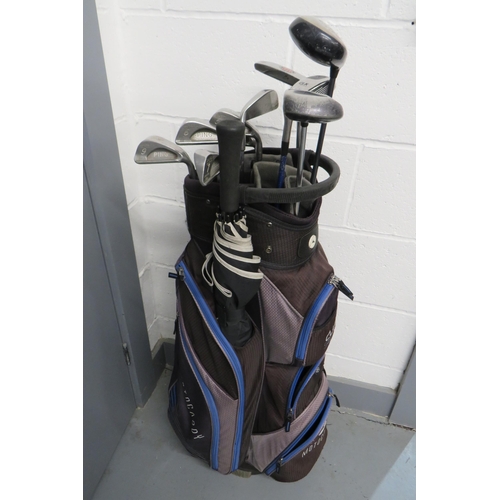 311 - Full set of ping karsten irons calloway woods and Calvin Klein umbrella in motocaddy bay