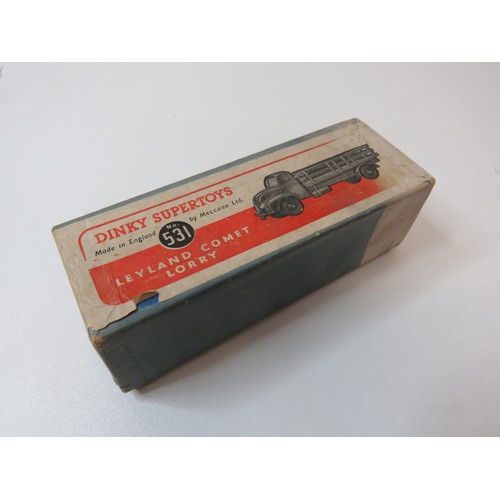 37 - Dinky Supertoys No 531 Leyland Comet Lorry with original box.