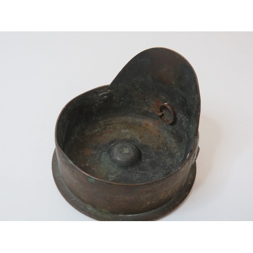 43 - WWI German Shell case cap with German button badge.