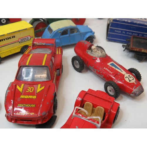 46 - Collection of vintage diecast and tinplate toys includes Dinky, boxed Hornby, Matchbox and Corgi.