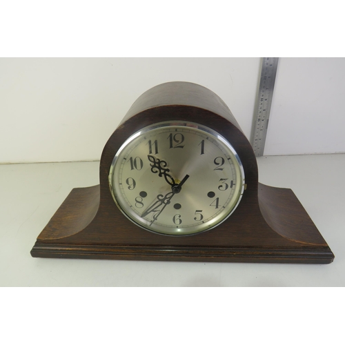 366 - Pair of napoleon mantle clocks