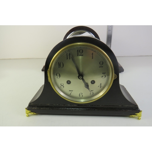 366 - Pair of napoleon mantle clocks