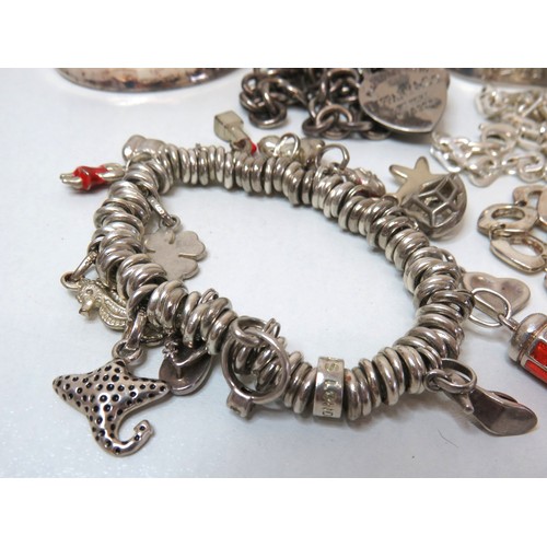 63 - Fashion Jewellery bracelets, bangles, necklaces includes 925 silver.