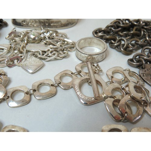 63 - Fashion Jewellery bracelets, bangles, necklaces includes 925 silver.