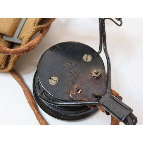 89 - WWII British Army Military Wireless Radio Headset